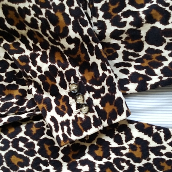 J. CREW Leopard Corduroy Blazer - Picture 7 of 8